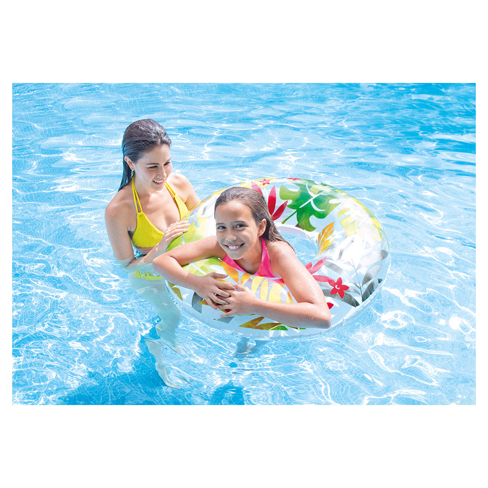 Intex 96cm Lush Tropical Inflatable Swim Floating Tube Kids/Children 9y+ Assort. — image 5