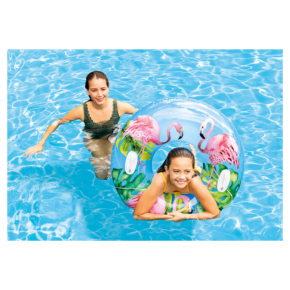 Intex 96cm Lush Tropical Inflatable Swim Floating Tube Kids/Children 9y+ Assort. — image 6