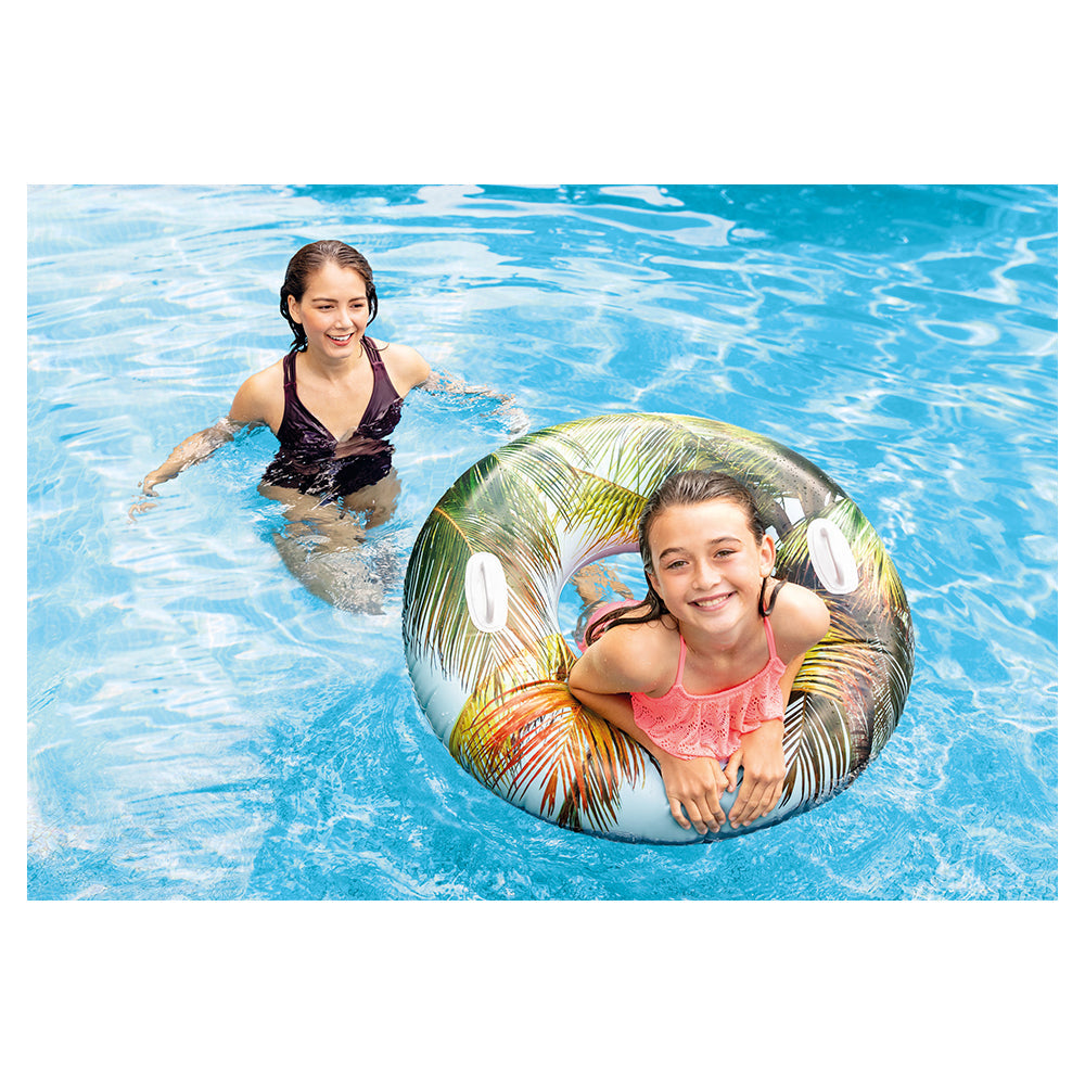 Intex 96cm Lush Tropical Inflatable Swim Floating Tube Kids/Children 9y+ Assort. — image 4