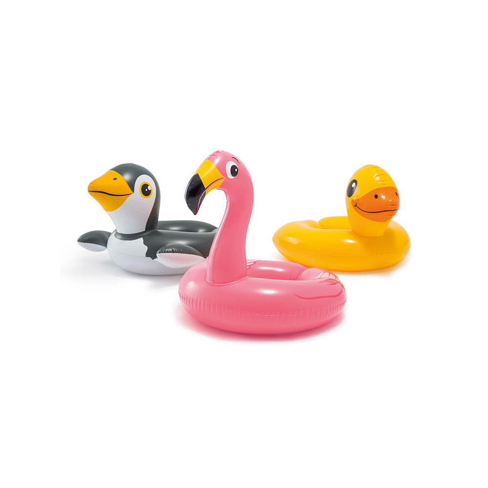Intex Penguin/Duck/Flamingo Assorted Design Kids Inflatable Pool Floats 3y+ (2 Pack) — image 3
