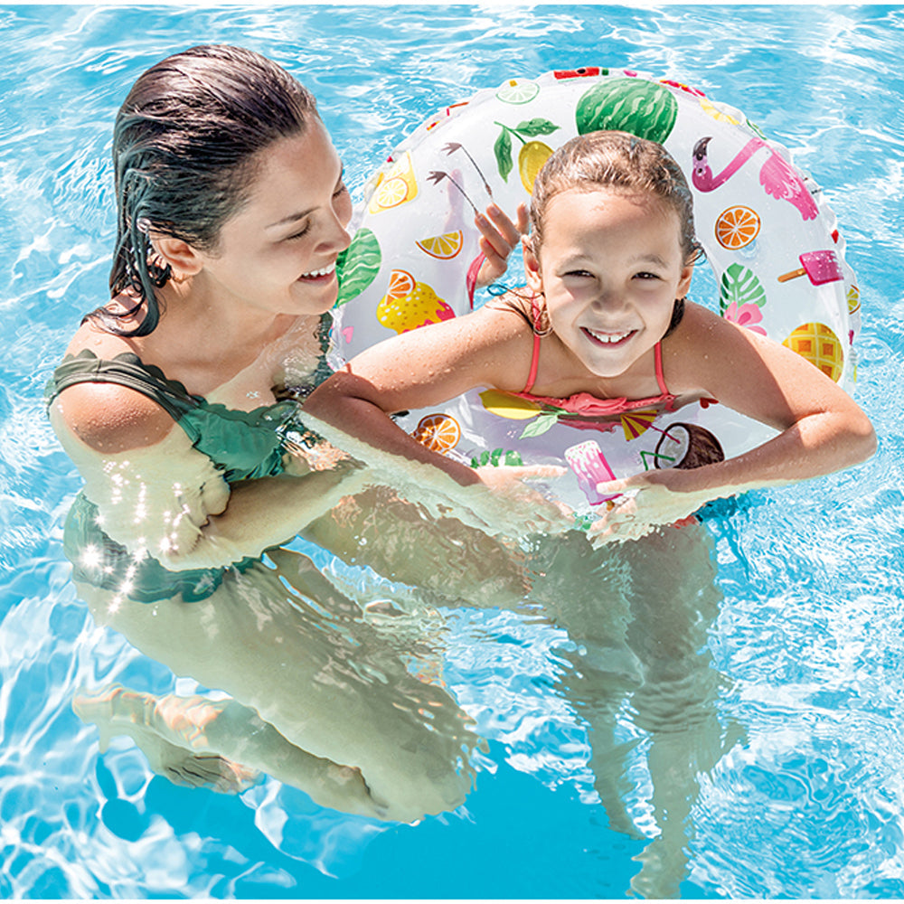 Intex Lively Print 51cm Assorted Design Kids Inflatable Swim Pool Floats 3y+ (2 Pack) — image 8
