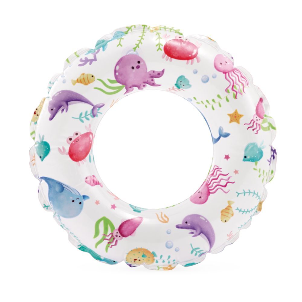 Intex Lively Print 61cm Assorted Design Kids Inflatable Swim Pool Floats 3y+ (2 Pack) — image 9