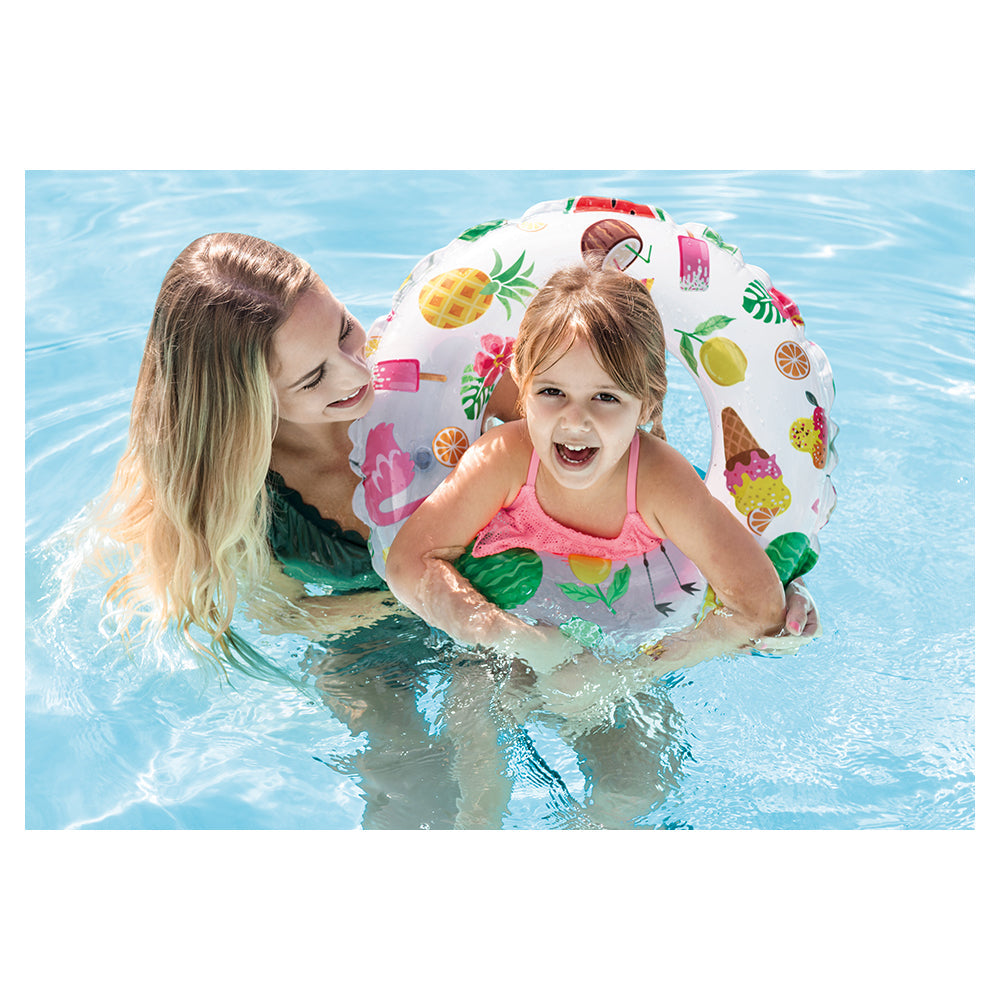Intex Lively Print 61cm Assorted Design Kids Inflatable Swim Pool Floats 3y+ (2 Pack) — image 6