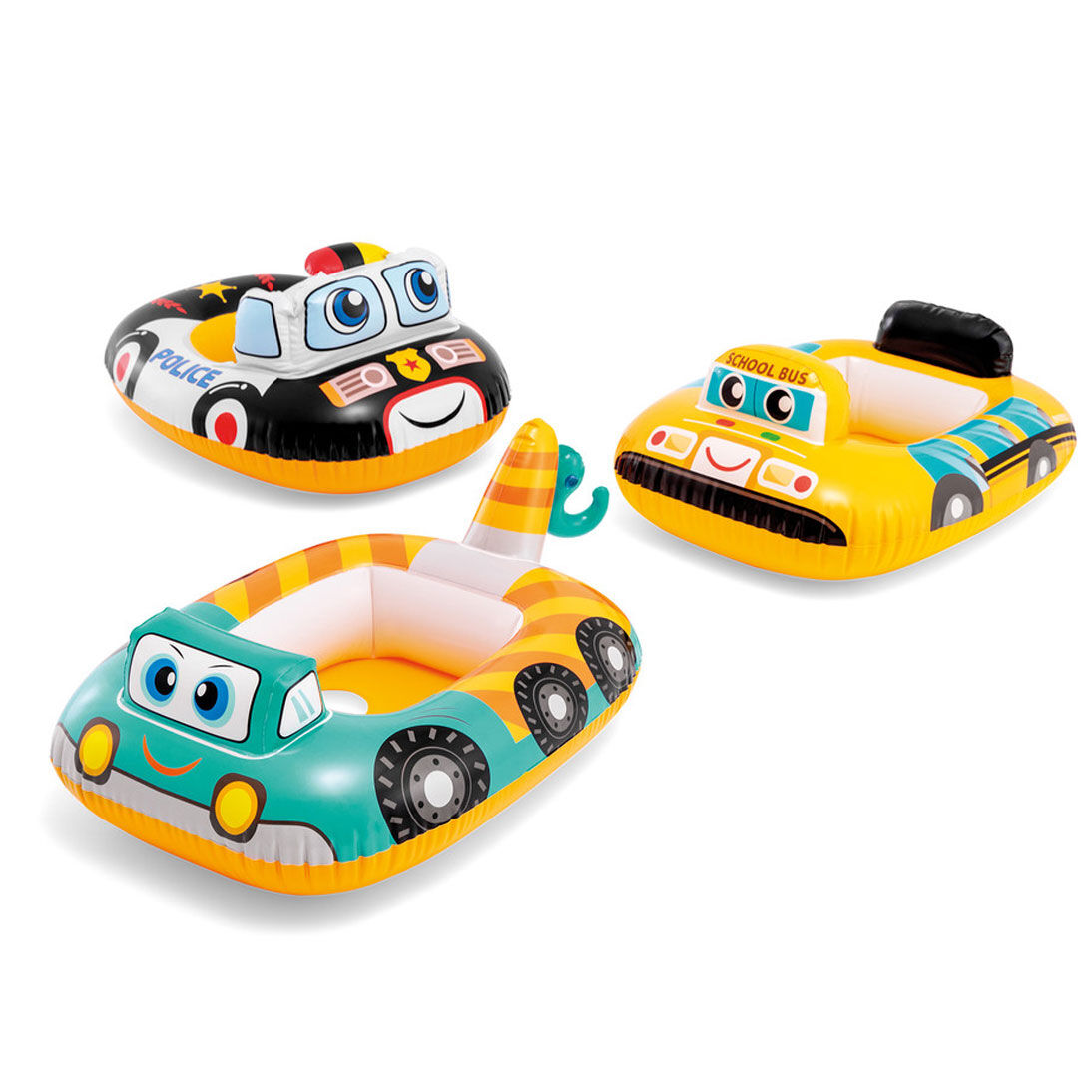 Intex Car Assorted Design Kids Inflatable Swimming Pool Ride On Water Floats 1y+ — image 7