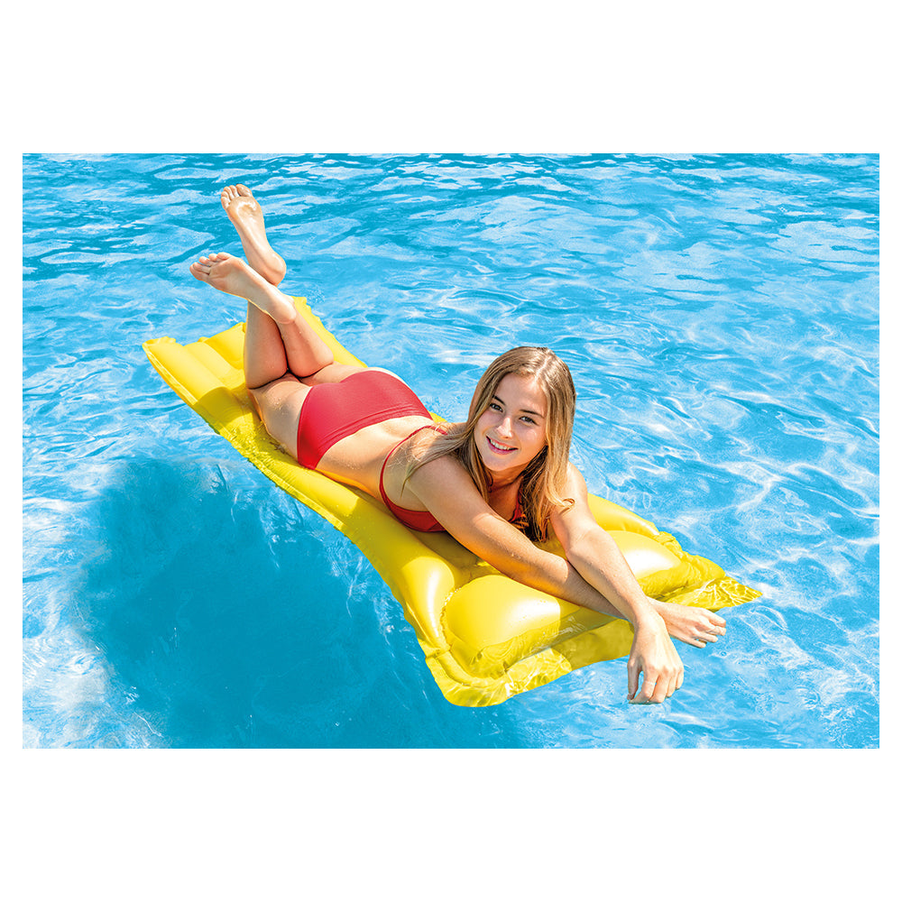 Intex 182cm Airmat Economat Inflatable Swimming Pool Water Float Bed Assorted (2 Pack) — image 5