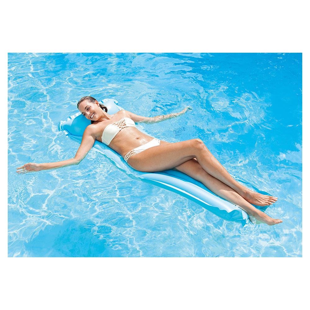 Intex 182cm Airmat Economat Inflatable Swimming Pool Water Float Bed Assorted (2 Pack) — image 7