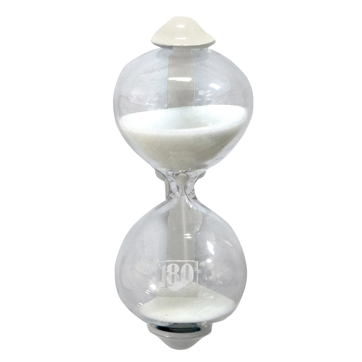 Dulton Magnetic 8.5cm Sandglass 3-Minute Kitchen Timer/Clock Hourglass Ivory