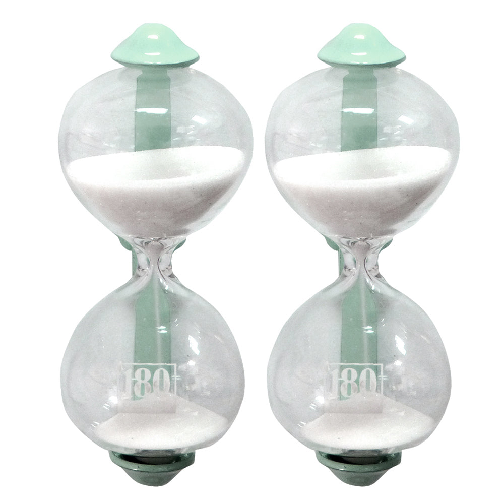 Dulton 3 Minute Magnetic Sandglass Kitchen Hourglass/Sand Timer Mint 7x8.5cm (2 Pack)