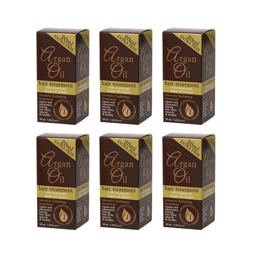 Argan Oil Hair Treatment 50ml w/ Moroccan Extract Hydrating Care All Types (6 Pack)