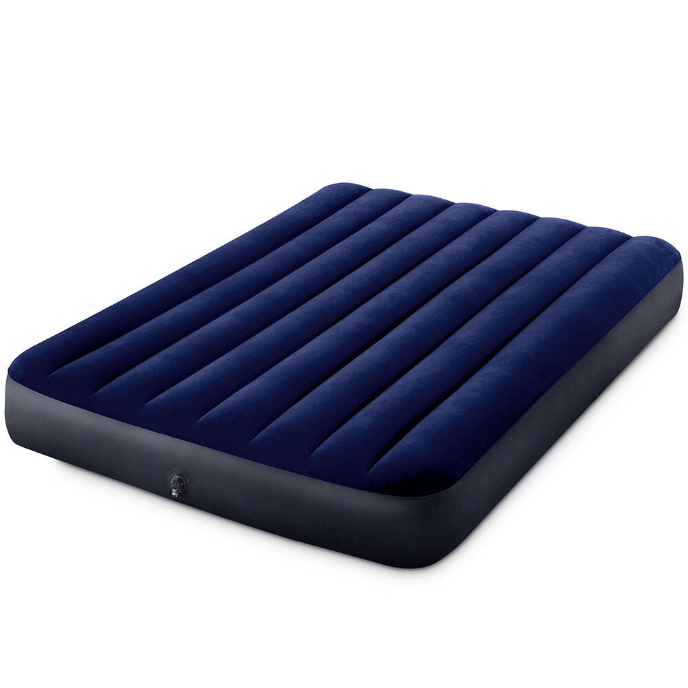 Intex Dura Beam 137x191cm Air Bed Full Downy Airbed Inflatable Mattress Blue — image 2