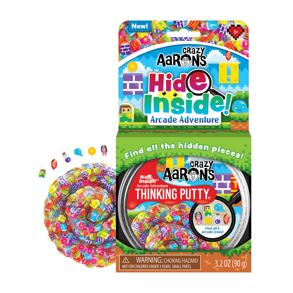 Crazy Aarons Thinking Putty Arcade Adventure Hide Inside Kids Toy 10cm 3y+ (2 Pack) — image 2