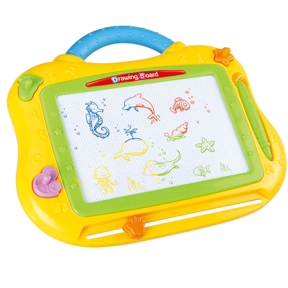 Abt Portable Colour Magnetic Drawing Board Small w/ Handle Kids Toy