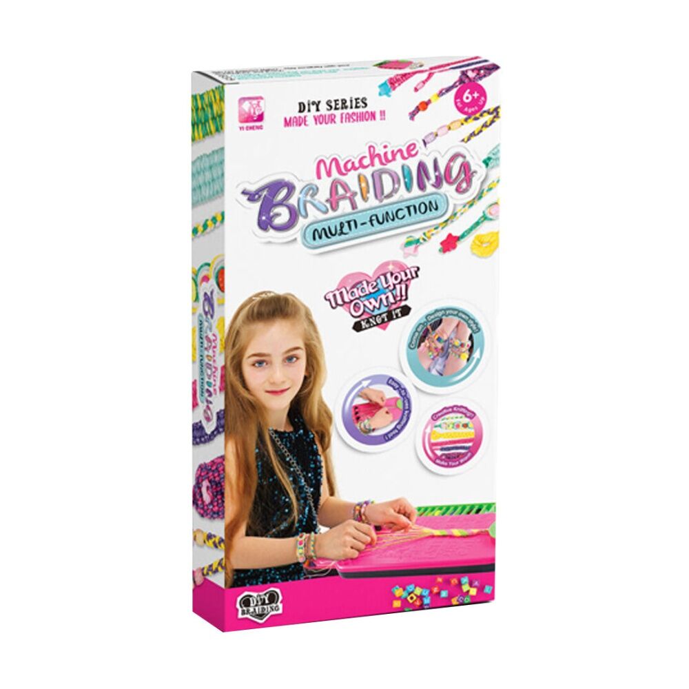 Abt Pink DIY Braiding Bead Machine Multifunction Tool Bead-Maker Kit