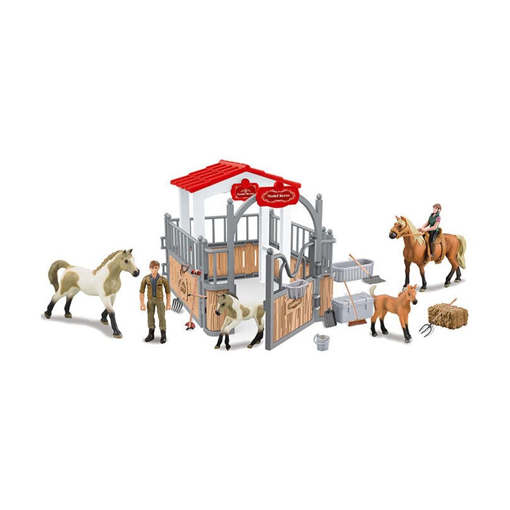 Abt 3Y+ Farm Animals Horse Ranch Playset w/ Accessories Kids Toy Set
