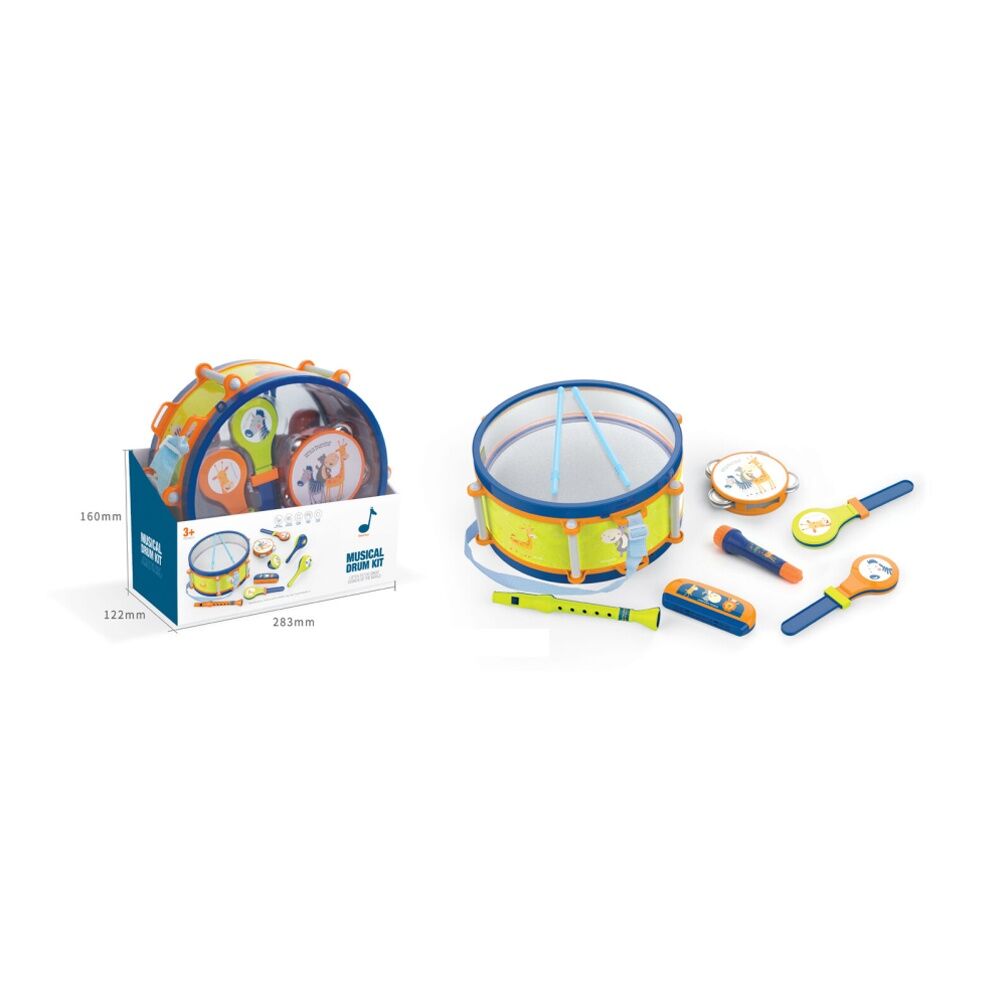 Abt Kids Drum Set Musical Instrument Animal Themed Design 3Y+ (8 Pieces) — image 2