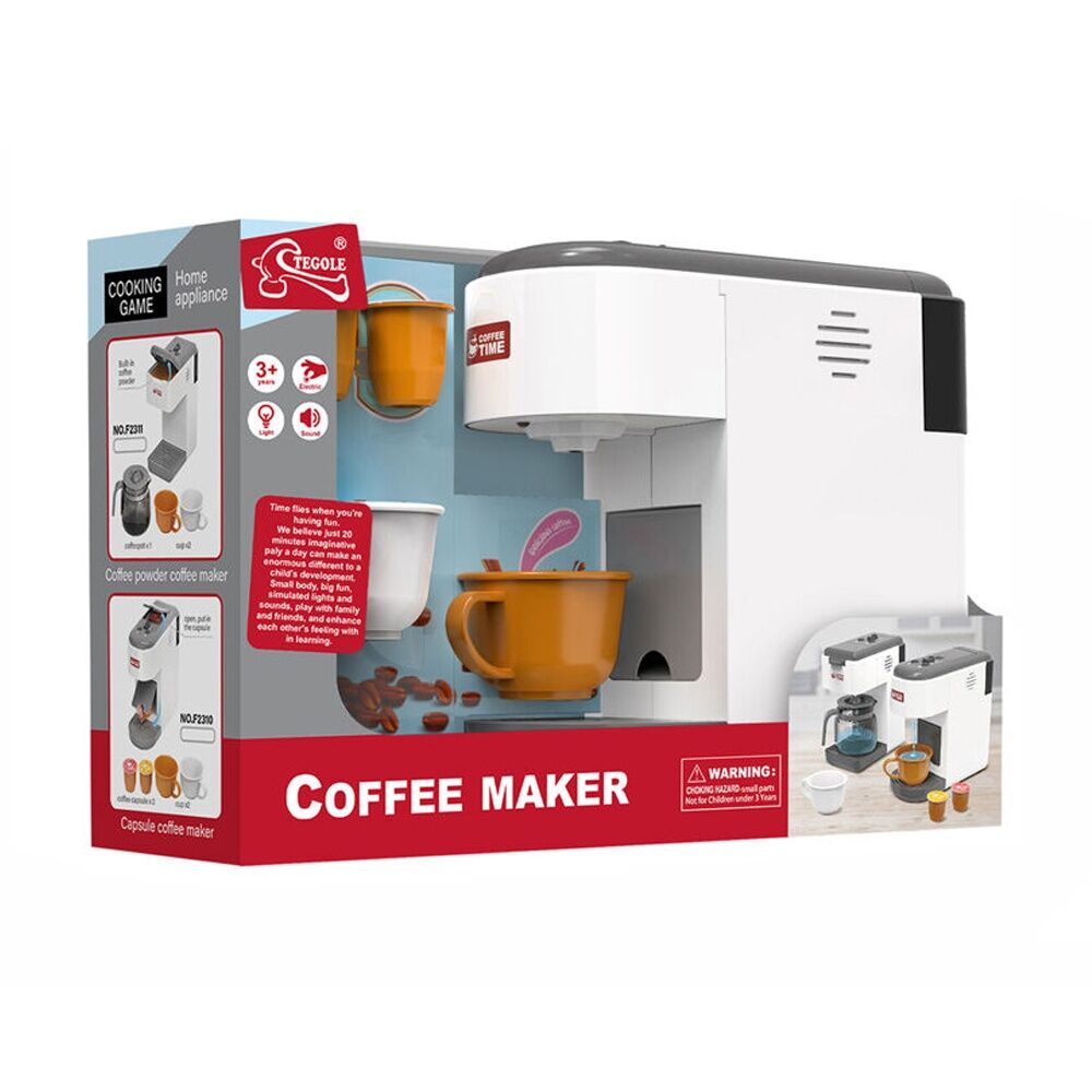 Abt 3Y+ Childrens Pretend Play Electronic Capsule Coffee Machine