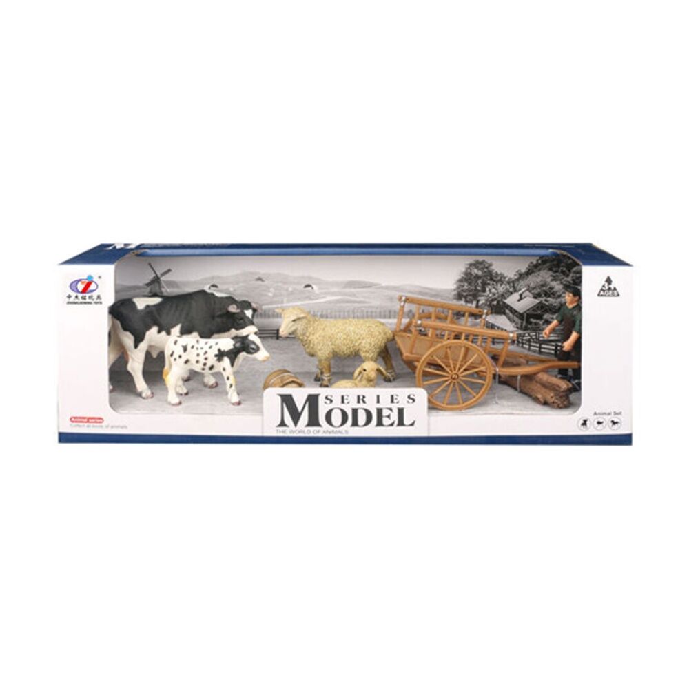 Abt Farm Animal Cows And Sheep With Accessories 3Y+ Assorted (4 Pieces)