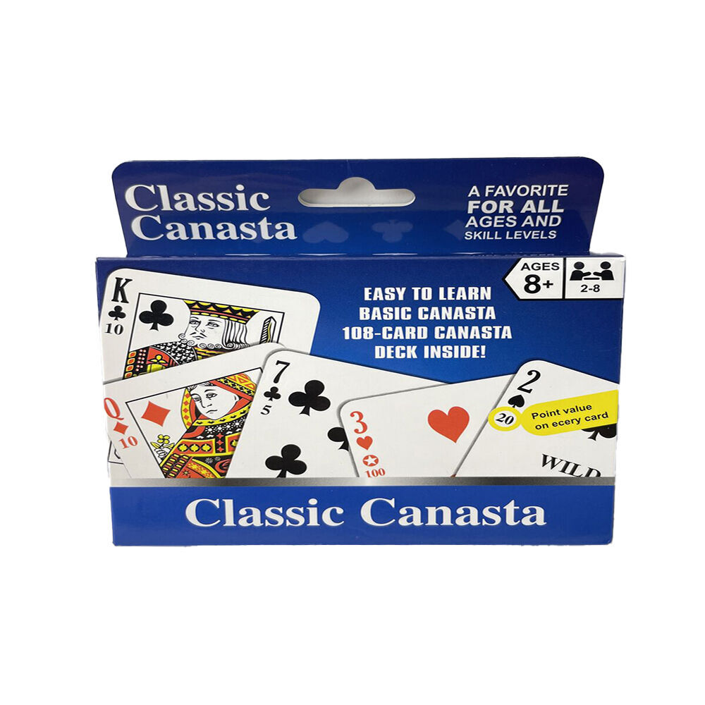 Wahu Classic Canasta Playing Card Game w/ Value Points Poker Play Kids/Family 8y+ (2 Pack) — image 2
