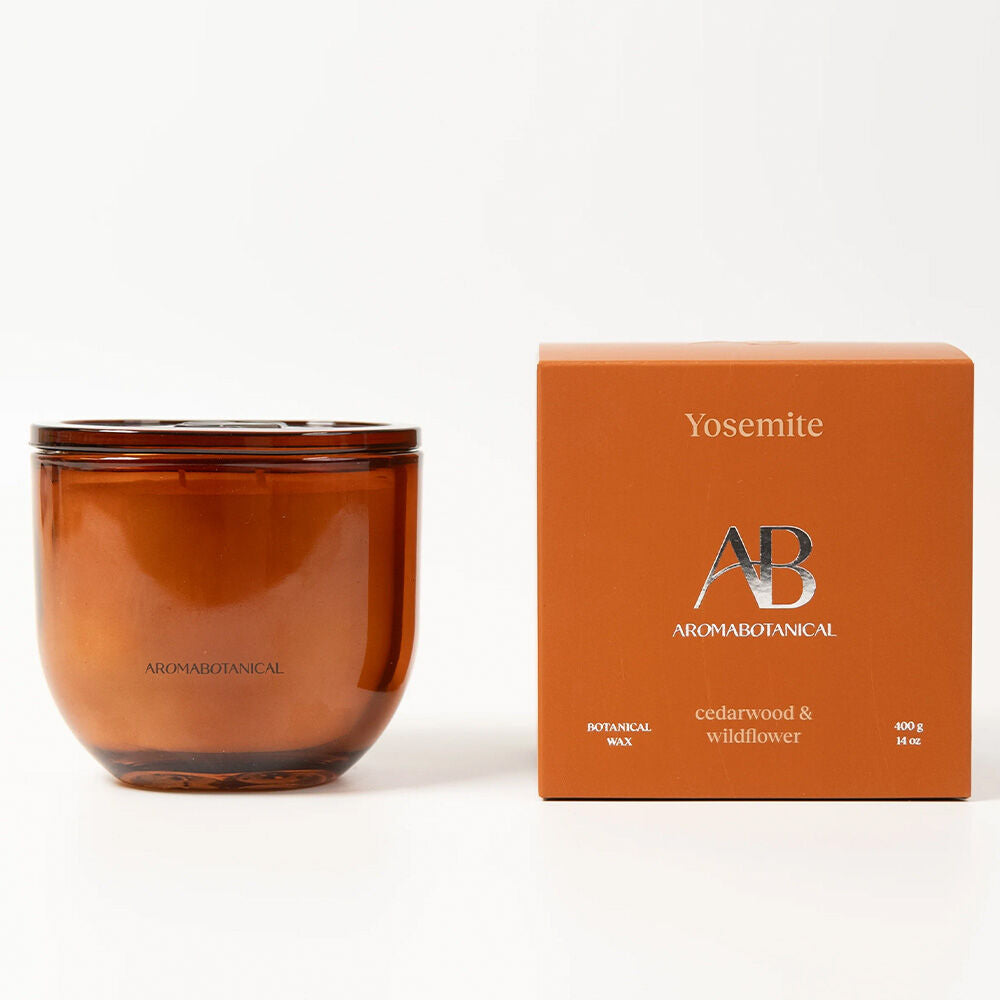 Aromabotanical 400g Yosemite Cedarwood Wildflower Scent Fragrance Candle Jar