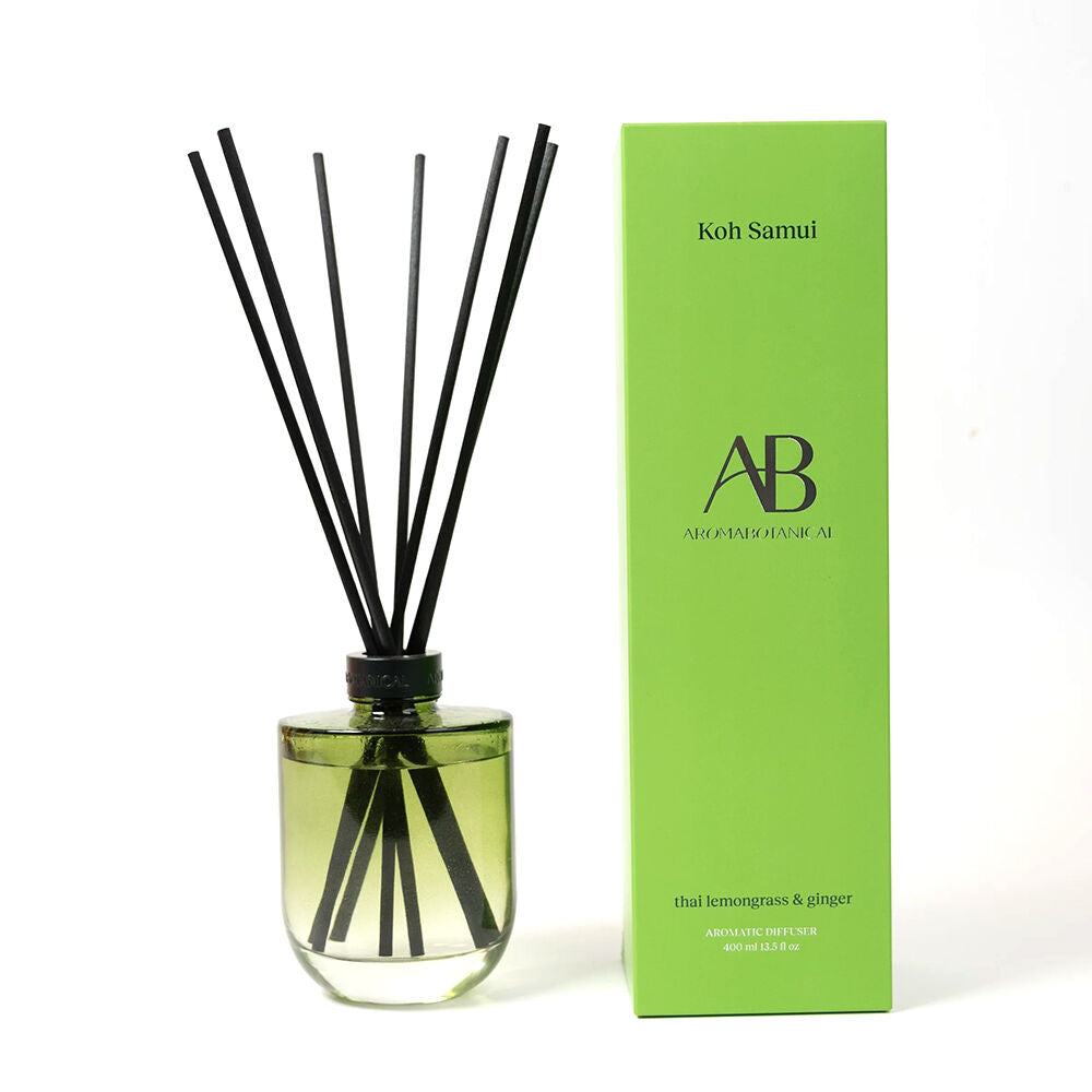 Aromabotanical 400mL Koh Samui Lemongrass Ginger Scent Fragrance Reed Diffuser