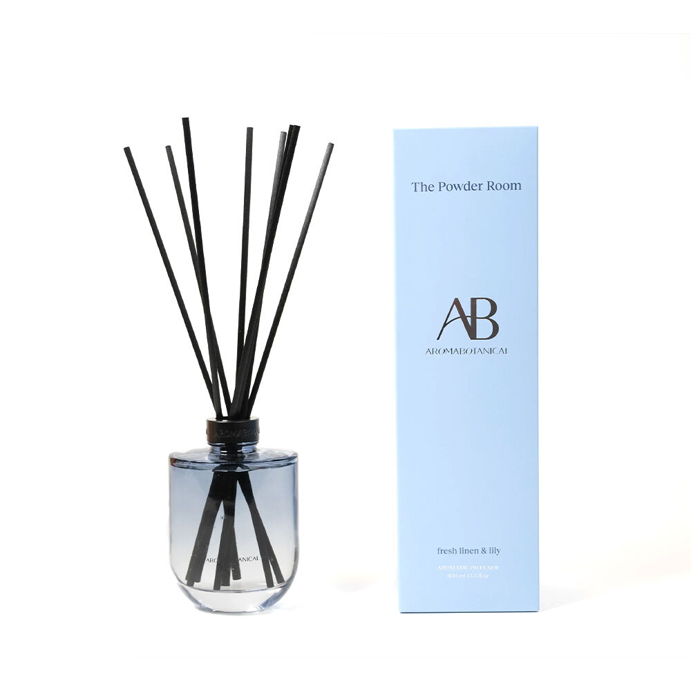 Aromabotanical 400mL Powder Room Fresh Linen Scent Home Fragrance Reed Diffuser
