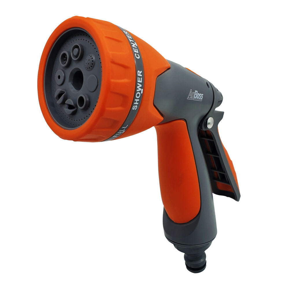 Agboss Orange and Black 8-Pattern Adjustable Gardening Spray Gun