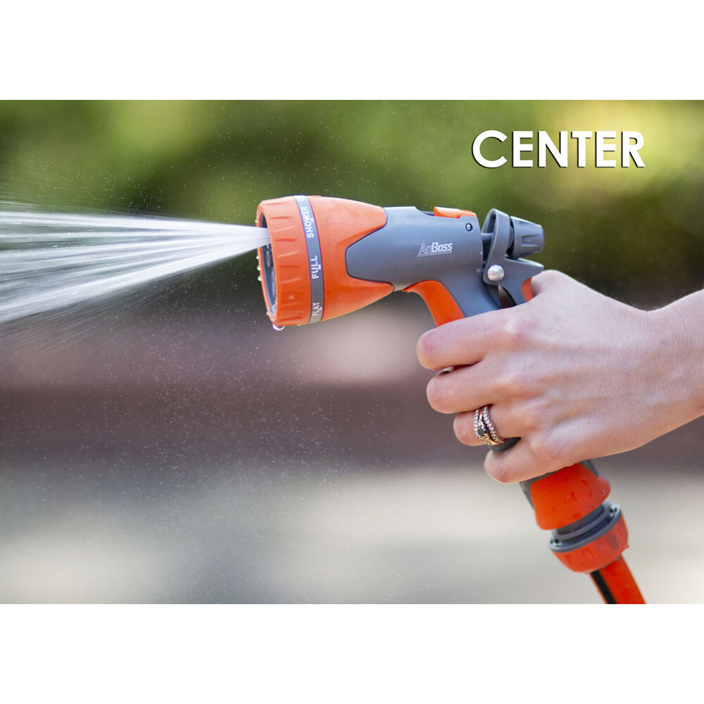 Agboss Orange and Black 8-Pattern Adjustable Gardening Spray Gun — image 2
