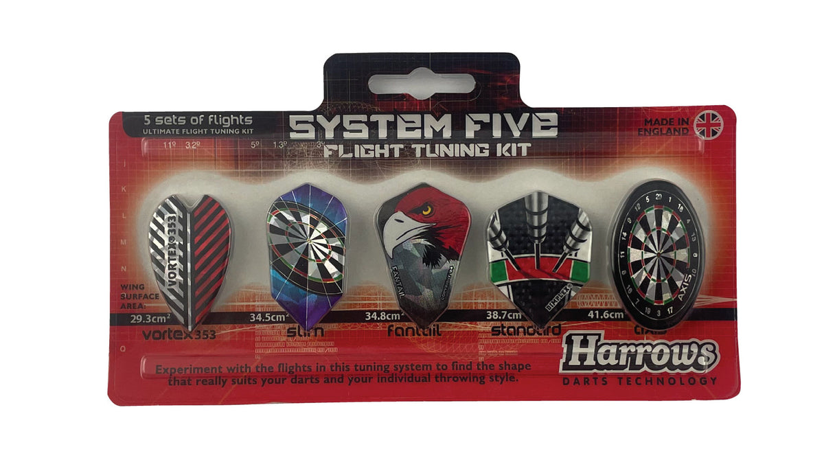 Harrows System Five Dart Flight Tuning Kit/Set Sports Training Equipment (5 Pieces)