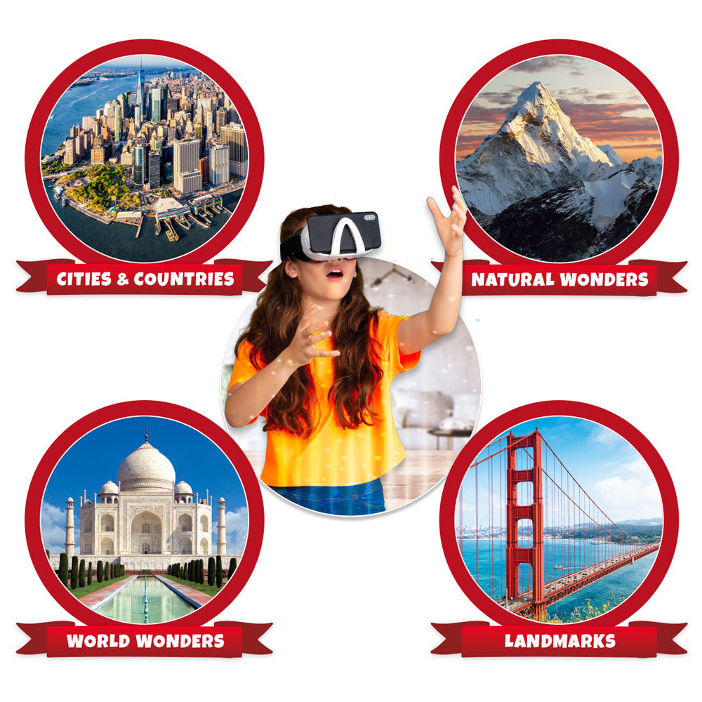 Abacus VR Gift Box World Atlas Kids/Children Interactive Learning Fun Toy 8y+