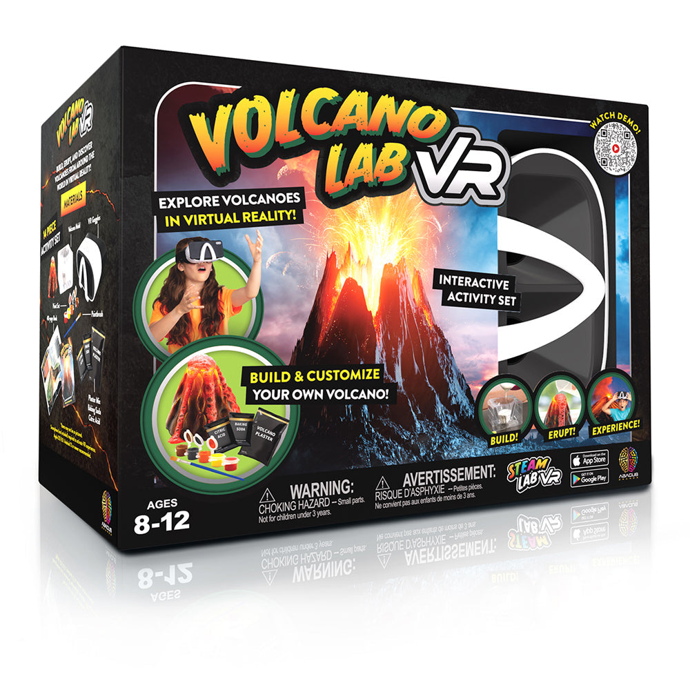 Abacus 2.0 Volcano Lab VR Kids Learning Building Activity Steam Fun Toy 8y+