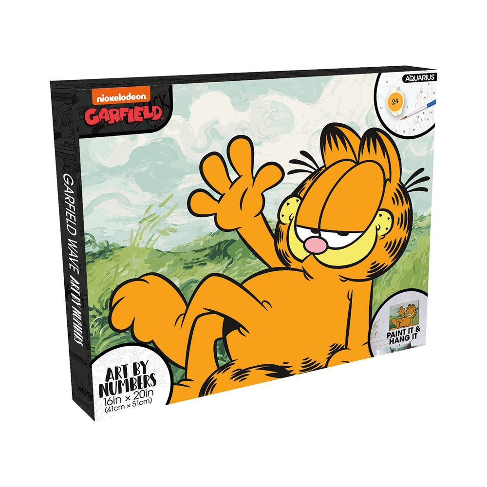 Aquarius Art By Numbers Kids/Children Paint Activity Kit 41x51cm Garfield