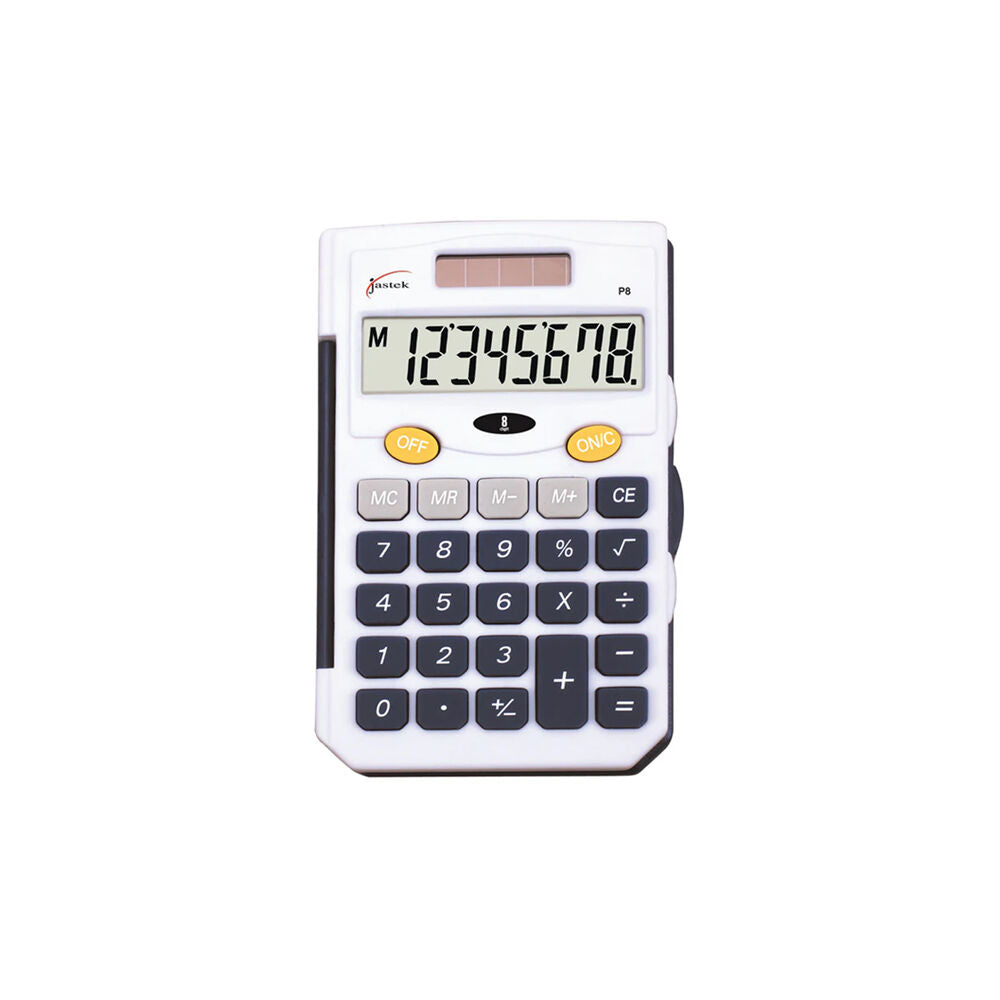 Kensington Jastek Portable Pocket 8 Digit Dual Powered School/Work Calculator Blue — image 2