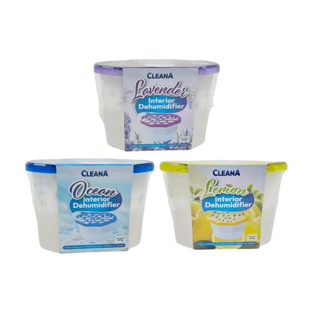 Cleana 500ml Lavender/Lemon/Ocean Interior Dehumidifier Anti-Mould Assorted — image 2