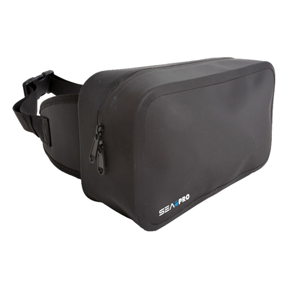 Sea Pro 4L Waterproof Tarpaulin Fishing Bum Waist Bag/Pack 29x19cm Black