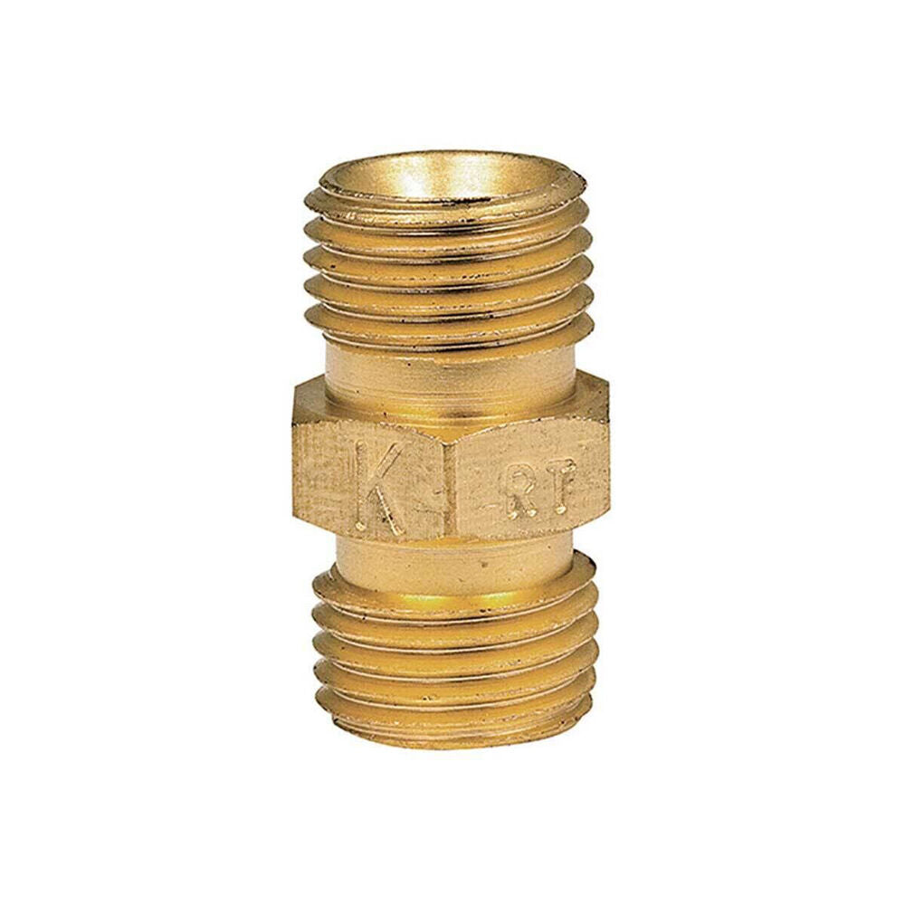 Companion Brass 1/4" BSP Male To 1/4" BSP Male Outdoor Gas Adaptor Connector