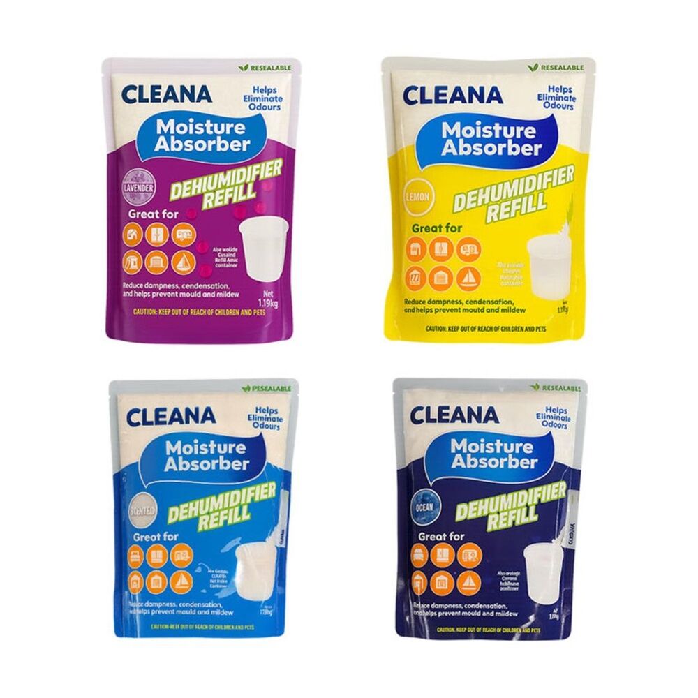 Cleana Dehumidifier Refil Mould Prevention 1.19kg Various Scents Assorted (2 Pack) — image 3