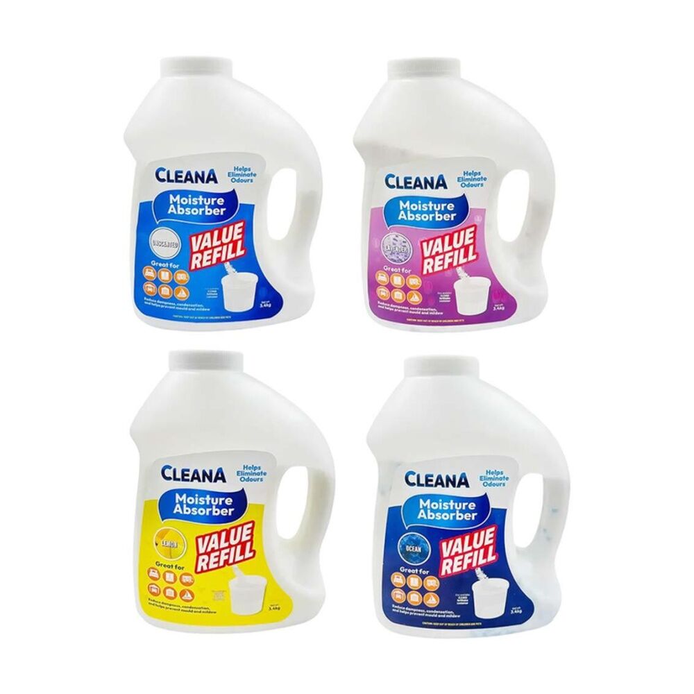 Cleana Dehumidifier Refil Mould Prevention 3.4kg Various Scents Assorted (4 Pack) — image 3