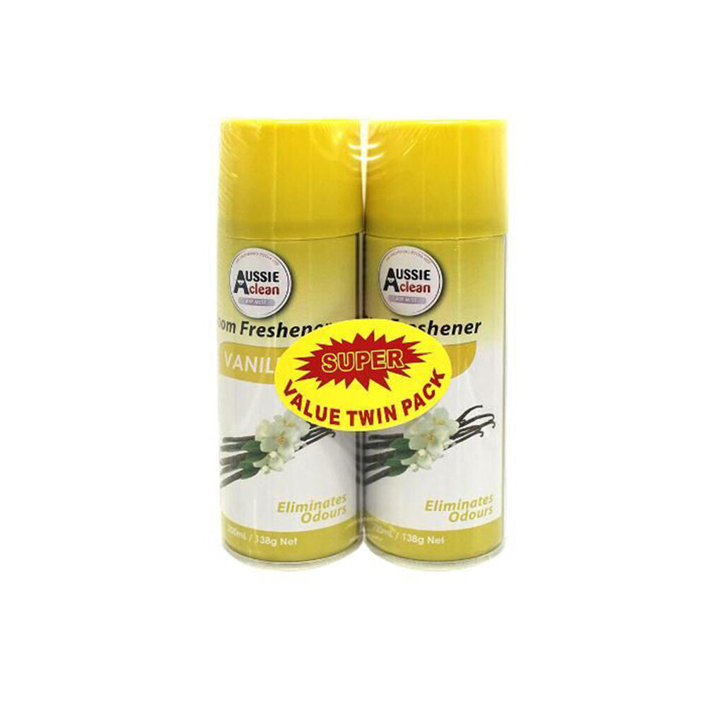 Aussie Clean Air Freshener Value Twin Pack Room Spray Odour Eliminator Assorted
