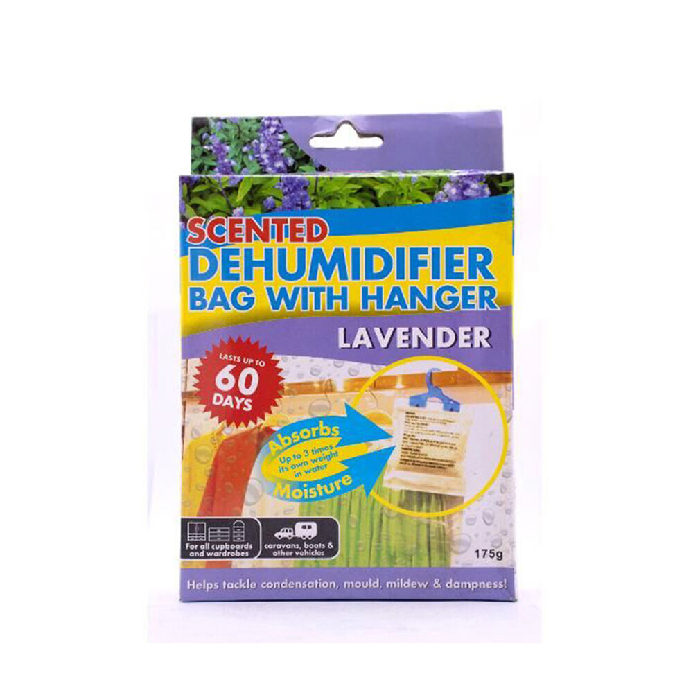Aussie Clean Scented Dehumidifier Bag w/ Hanger Assorted Fresh 175g Lavender
