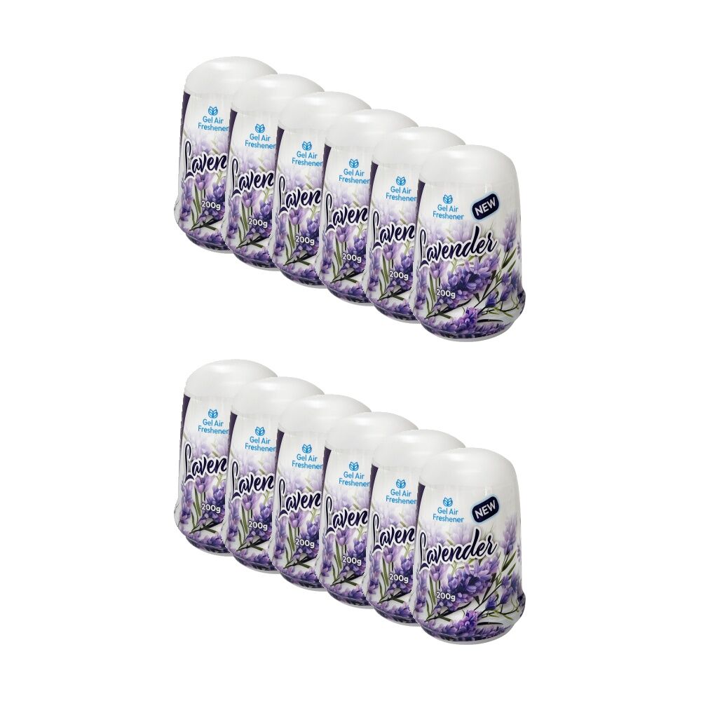 Cleana Air Fresh Cone Gel Room Freshener 200g Lavender/Floral Fragrance (12 Pack)