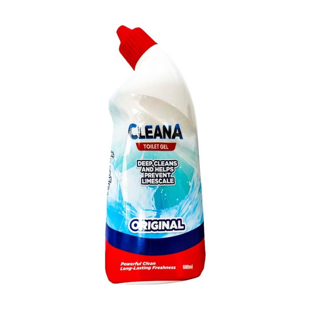 Cleana 600ml Original Toilet Gel Bathroom Cleaner Limescale Prevention