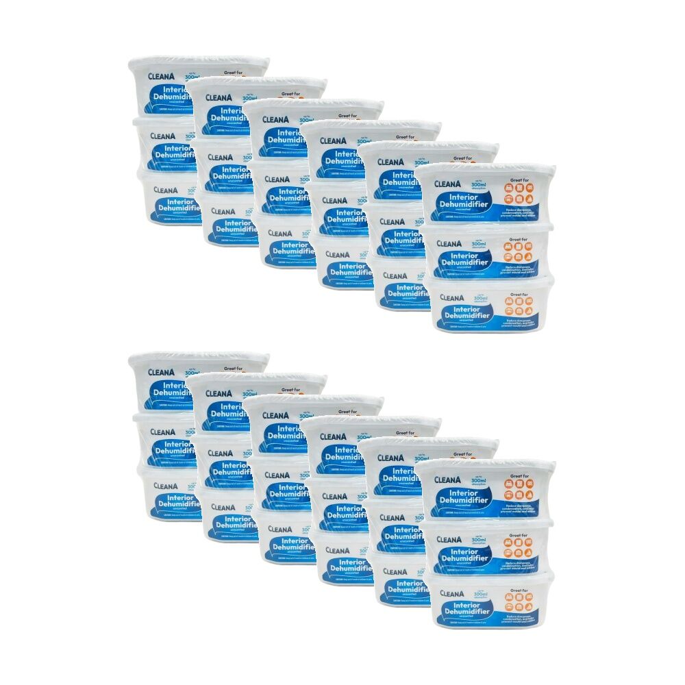 Cleana 3PK Cleana Interior Dehumidifier Indoor Moisture/Mould Prevention 300ml (12 Pack)