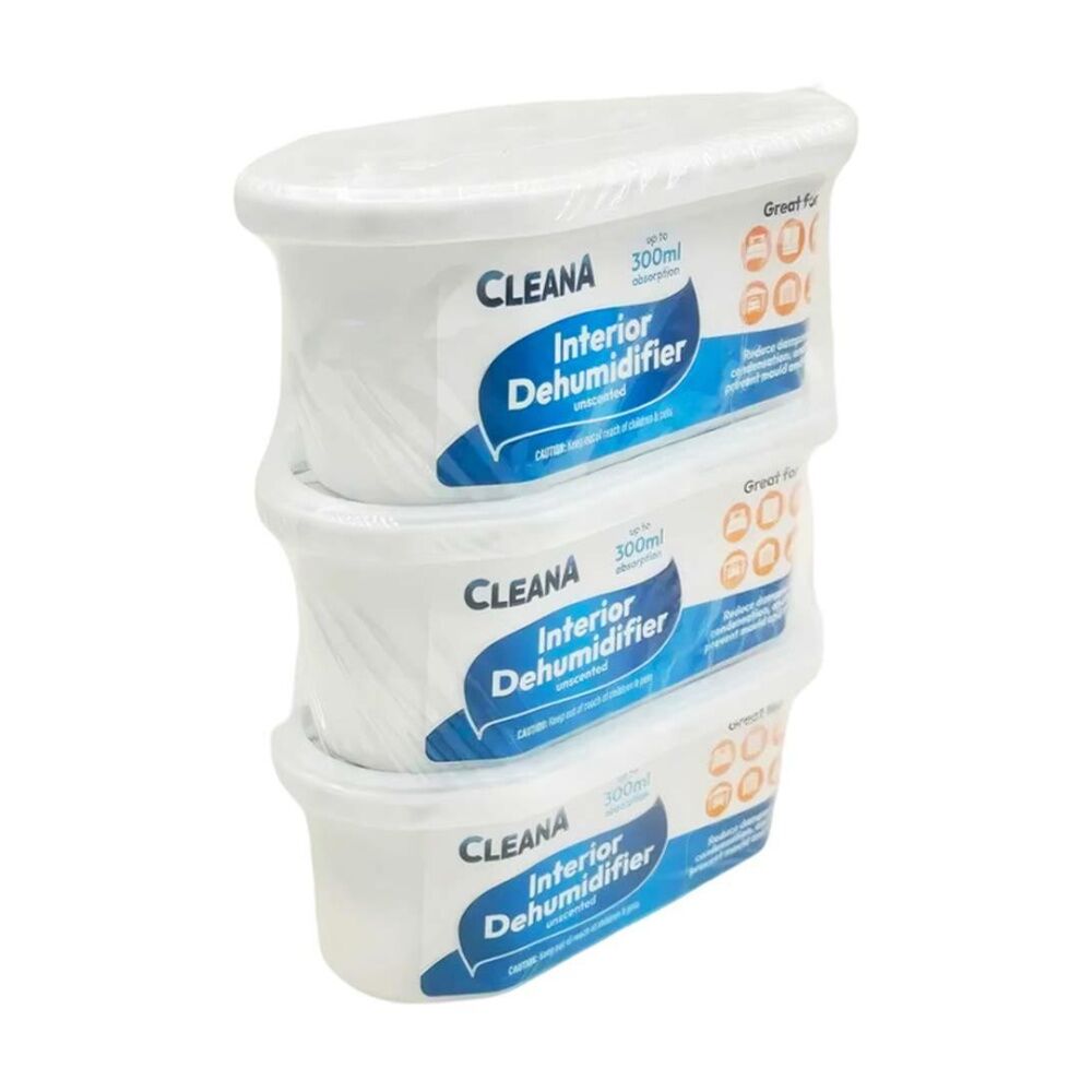 Cleana 3PK Cleana Interior Dehumidifier Indoor Moisture/Mould Prevention 300ml (24 Pack) — image 3