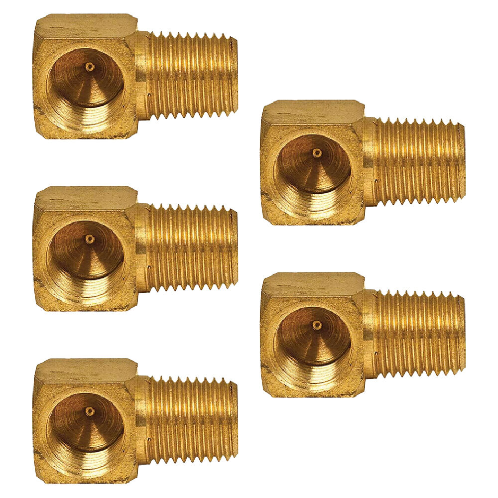 Companion 1/4" BSP To 1/4" BSP F/M R/A Outdoor Camping Gas Adaptor/Connector (5 Pack)