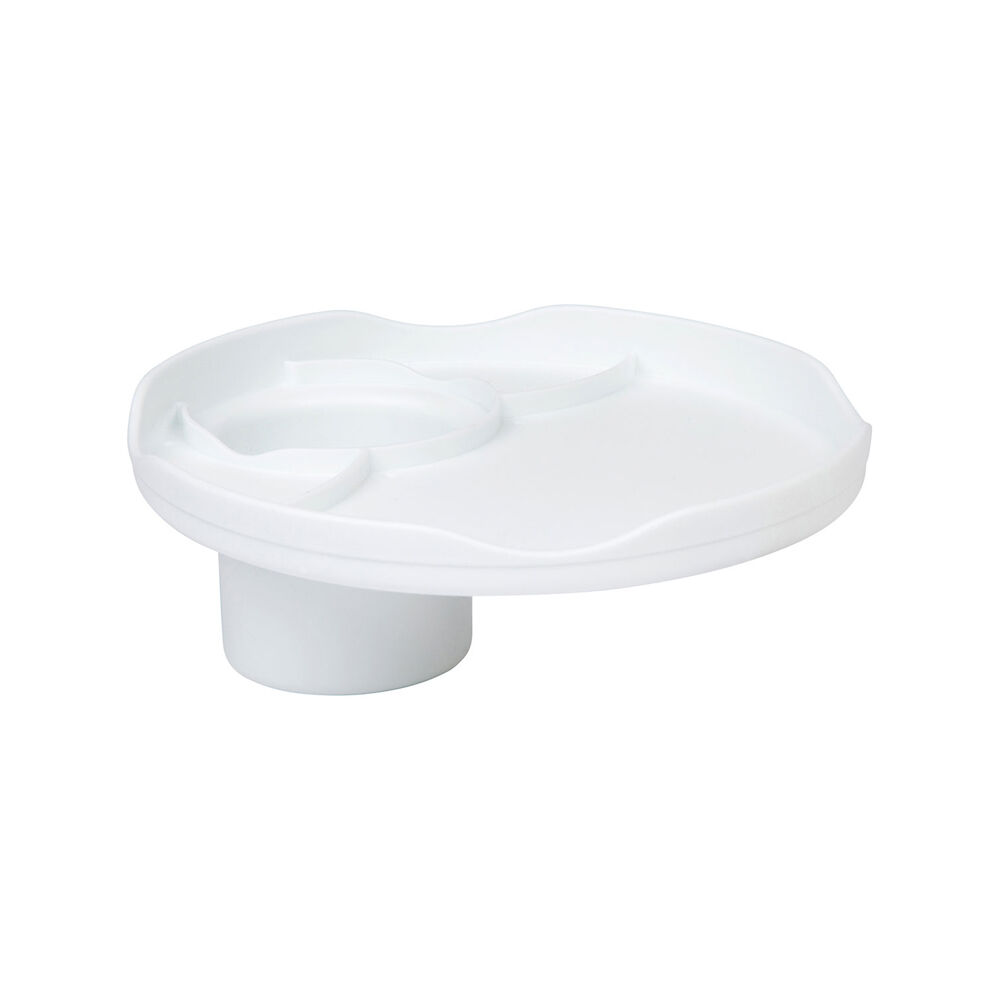 Robocup Multi-Section Camping/Travel Plate Reusable Non-Slip 21.6cm White