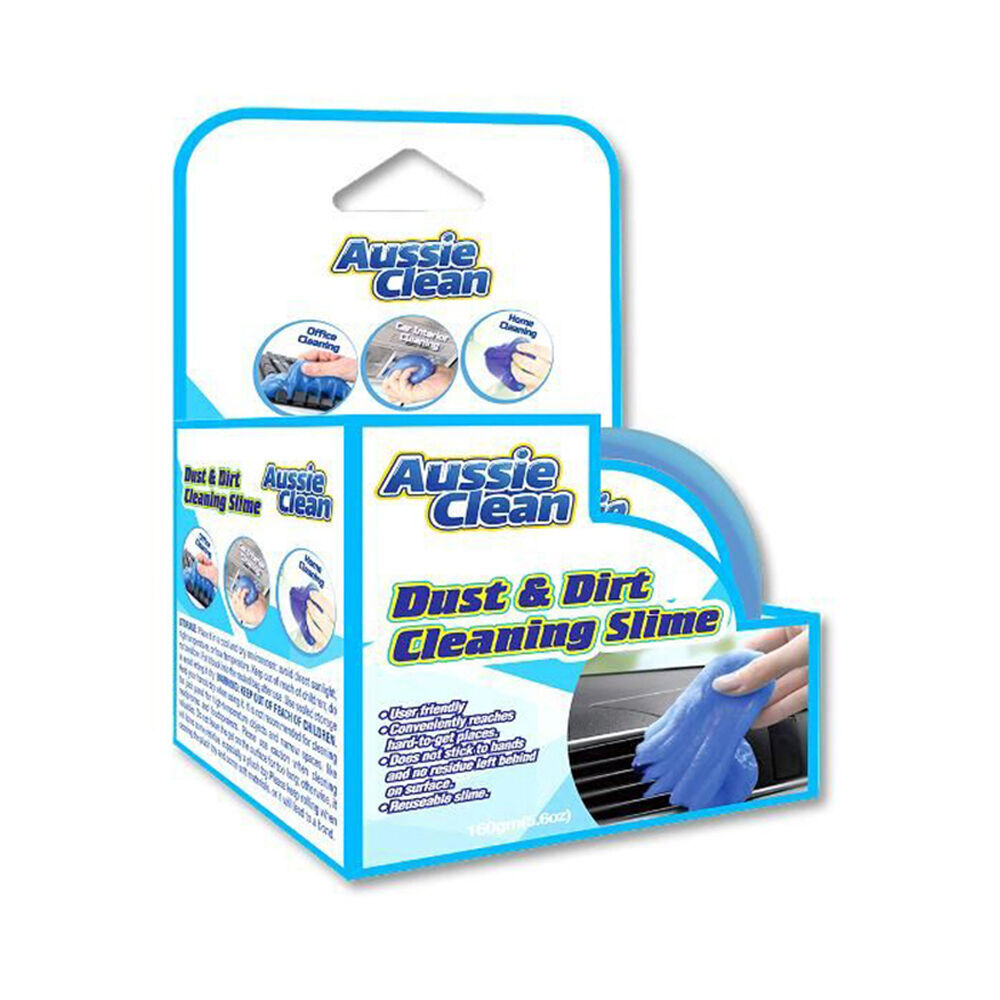 Aussie Clean Dust & Dirt Cleaning Slime Reusable Cleaning Gel Putty Blue (6 Pack) — image 2