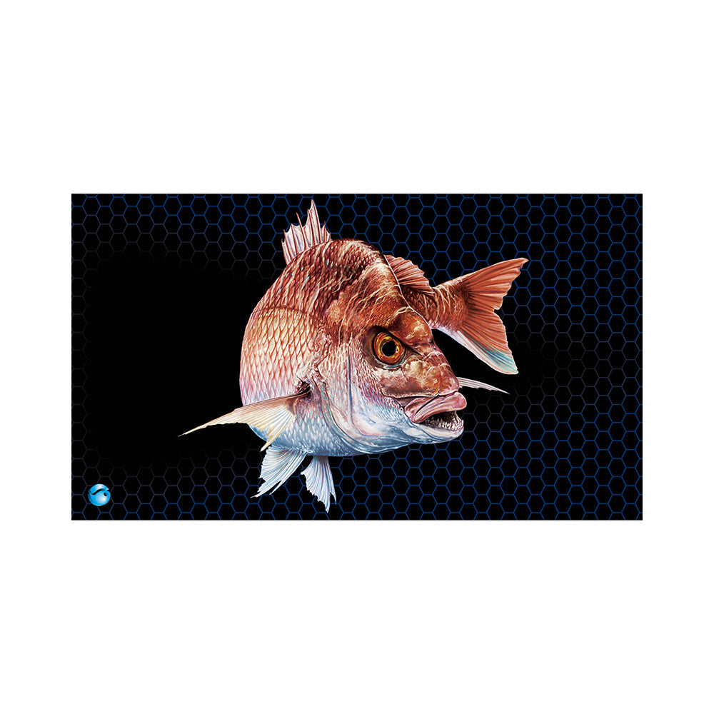 Afn Deluxe Helm Protective Boat/Car Floor Mat Snapper Print 20mm Thick 70x40cm