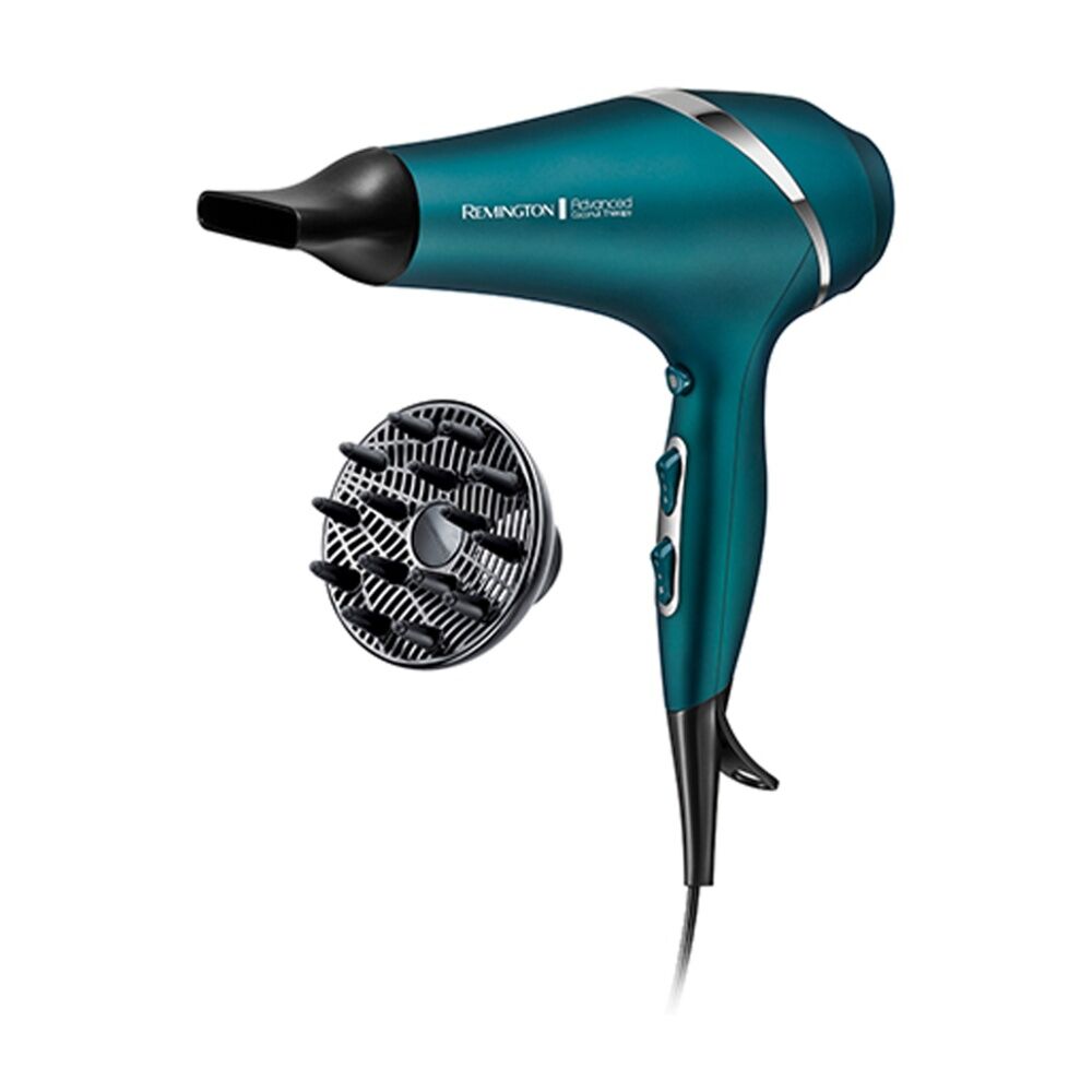 Remington Advanced Coconut Therapy Hairdryer Salon Quality Champagne/Green