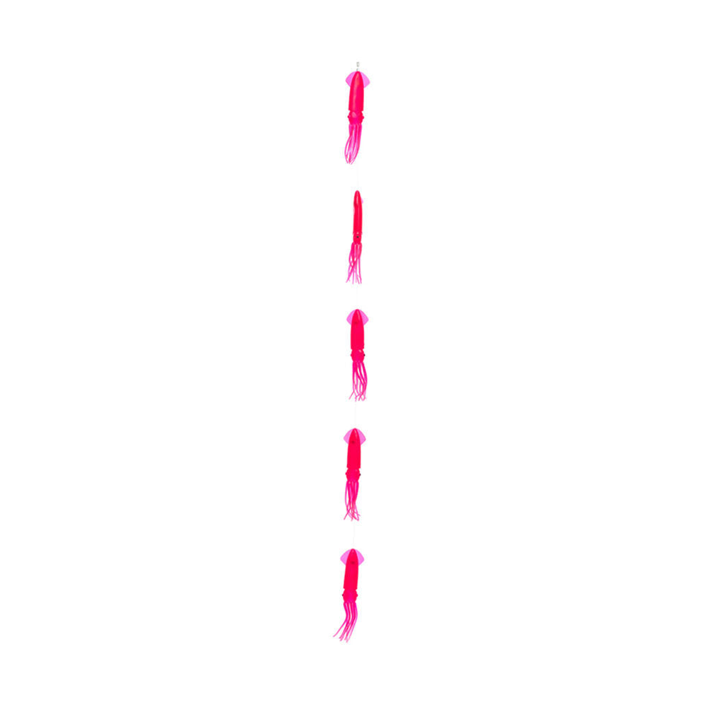 Sea Pro 5 Squid Daisy Chain Offshore Trolling Lure Squid Teaser 25.5x14cm Pink