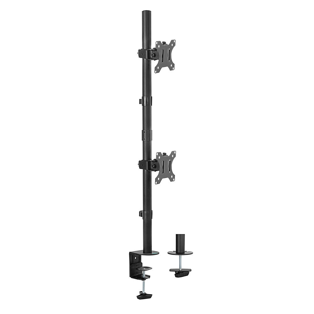 Activiva Dual-Screen Vertical Monitor Arm for 13-22" Screens with 360 rotation